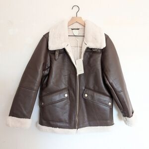 Joie Cream Shearling Jacket